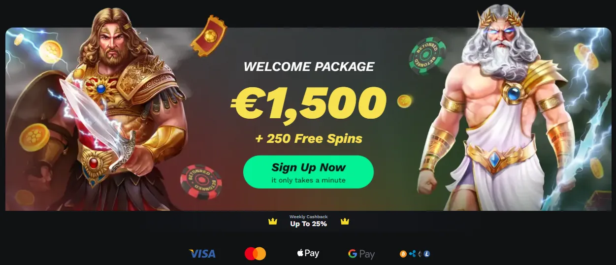 Bono de bienvenida de Betonred Casino con recompensas exclusivas para nuevos jugadores